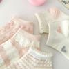 5Pairs Stripe Heart Short Socks Ruffle Tube Socks Women Cute Sweet Ankle Socks  Girl