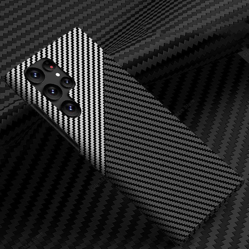 Чехол из углеродного волокна для телефона Samsung Galaxy S24 S22 S23 Ultra 5G S21 S24 Plus S23 + чехол с беспроводным зарядным устройством для Samsung S22 Ultra Thin Funda