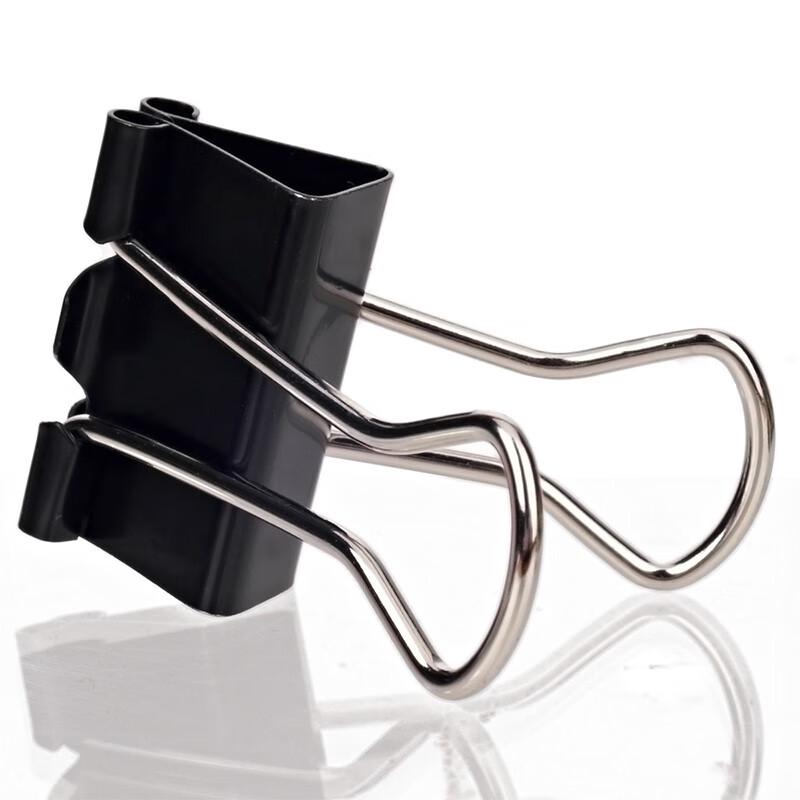 Deli 9545 Black Binder Clips 19mm