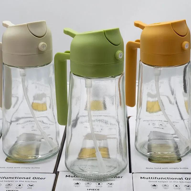 2в1 500мл стеклянный распылитель масла бутылка-распылитель для масла резервуар для масла барбекю кухня выпечка барбекю пикник кухонные инструменты для бизнеса