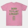 Женская футболка Born To Play Cricket Смешная футболка Принт Харадзюку Каваий Футболка Летняя Футболка с коротким рукавом Женская футболка Топ