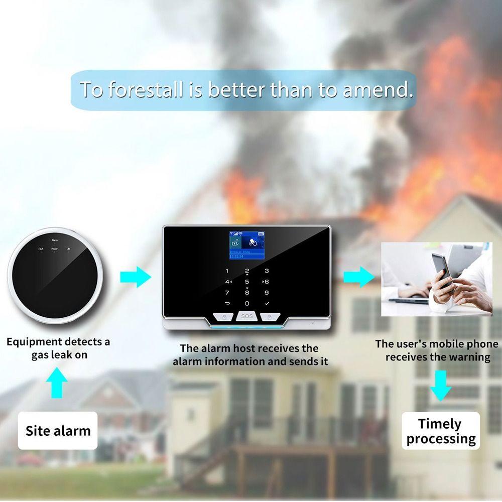 Smart Home Fire Safety Smart Detector Leakage Sensor Combustible LPG Gas Alarm Natural Gas Sensor