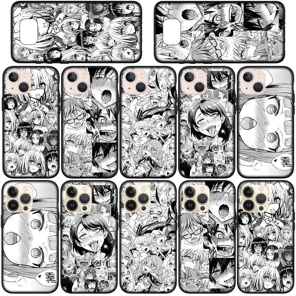 Для Samsung Galaxy S24 S23 iPhone 16 15 14 Xiaomi Redmi Note 13 12 11 10 8 9 Pro Max X XR Чехол для телефона Hentai Manga Anime Girl Waifu Sugoi OPPO Huawei