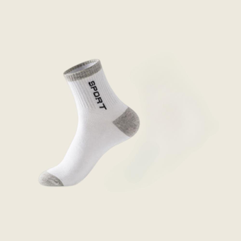 5/10/20 Pairs Men's Breathable Sports Socks - Moisture-Wicking, Reinforced Heel & Toe, All-Season Athletic Socks