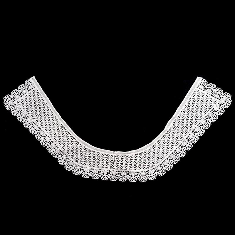 Milk Silk Lace Shoulder Flower, Water-Soluble Embroidered Fake Collar, Hollow Shoulder Collar, Embroidered Chest Collar Circumference Collar