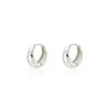NORMALLEE [Silver 925] Water Drop One-touch Earrings (L)