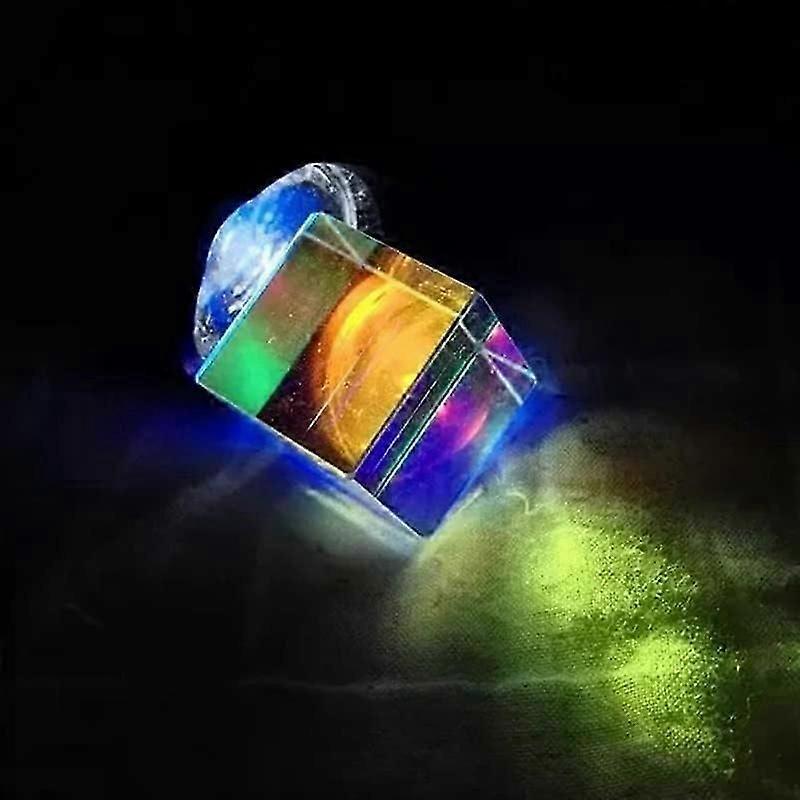 Prismen & Kaleidoskope 6-Sided Color Cube Light Prism Set with Light Box for Science Education 30mm