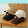 Fashionable Uncle Stubble Cotton Baseball Cap With Playful Dog Embroidery For All Seasons