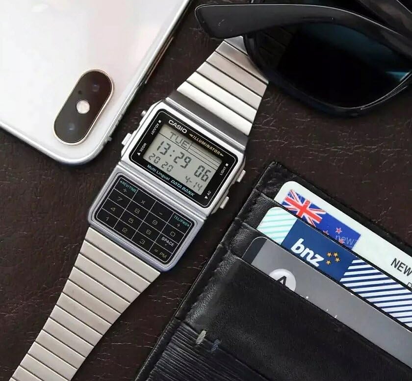 Casio DATA BANK Унисекс Часы DBC-611-1DF Серебристые Модель для зарубежного рынка [Часы] Импортные