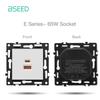 BSEED Plastic Frames Modules HDMI ST TL CAT6 Socket Parts DIY Combination EU FR RU Standard Sockets USB Typle-C Charge E-Series
