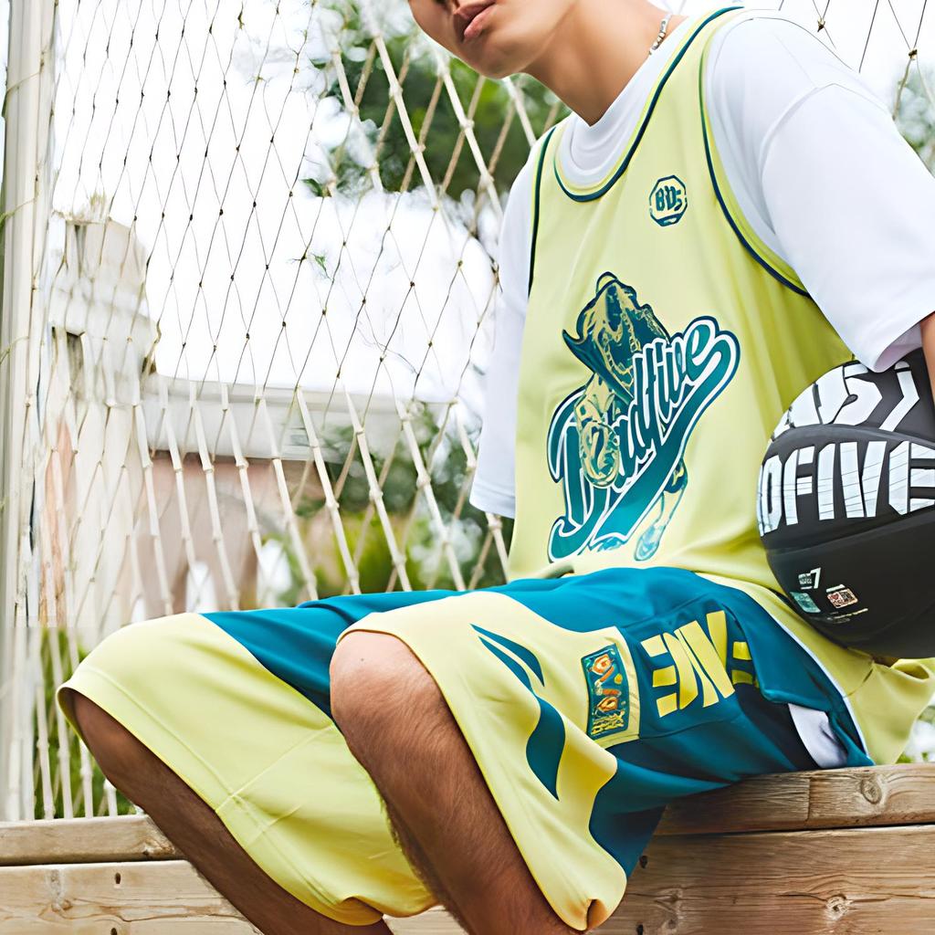 Мужской баскетбольный жилет Li Ning Badfive Series Loose Glazed-Green AAYQ367-1