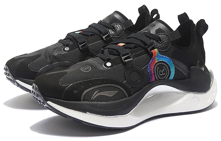 Li Ning Shadow CRC Спортивные повседневные кроссовки с низким верхом Мужские Черные AZGS083-4