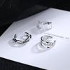 Fashion Jewelry Girls Women Crystal Punk Ear Bone Clip Non Piercing Ear Clips Ear Cuffs Multi-layer