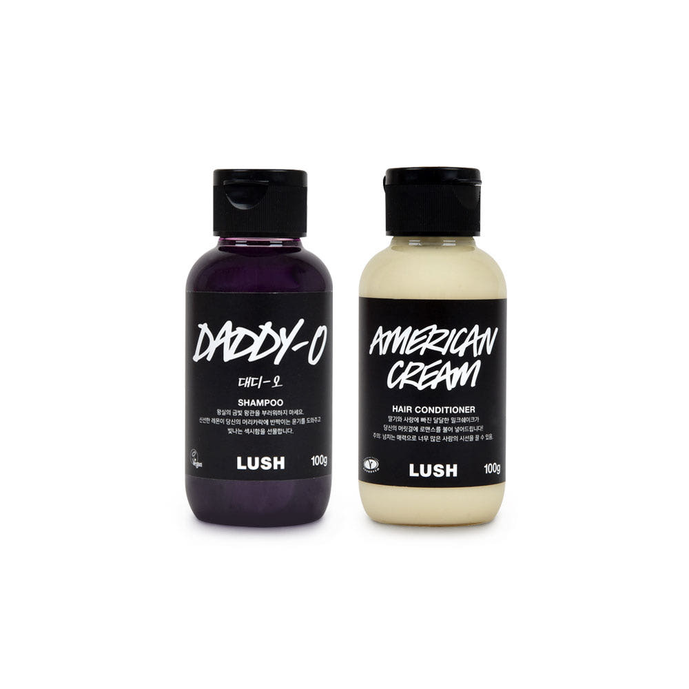 [Lush] Daddy-O 100g + American Cream 100g - Hair Care Set / Shopping Bag