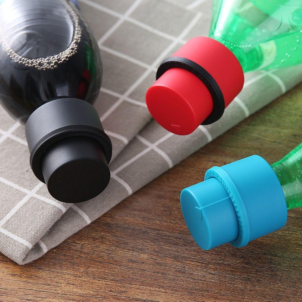 2pcs/Set Frizzy Carbonation Keeper Air Tight Soda Cap Drink Sealer Bottle Stopper Beverage Saver