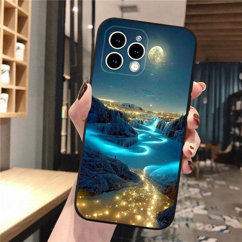 Чехол для телефона «Космическая луна» для iPhone Samsung Galaxy Redmi Xiaomi Oppo OnePlus Note SA 7 8 9 10 11 12 13 14 20 21 22 23 53 54 Pro Max Plus Ultra TPU Soft