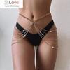 Sexy Waist Chain Belt Layered Rhinestone Belly Body Chain Fashion Trend Jewelry For Women Festival Rave Party Accessories