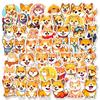 50 Cute Cartoon Stickers of Shiba Inu and Puppies, Super Adorable Dog Suitcase Decoration Stickers
