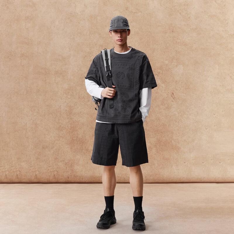 Мужская футболка Jack & Jones свободного кроя с принтом пейсли
