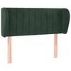 VidaXL Headboard with Ears Dark Green 93x23x78-88 Cm Velvet3117421