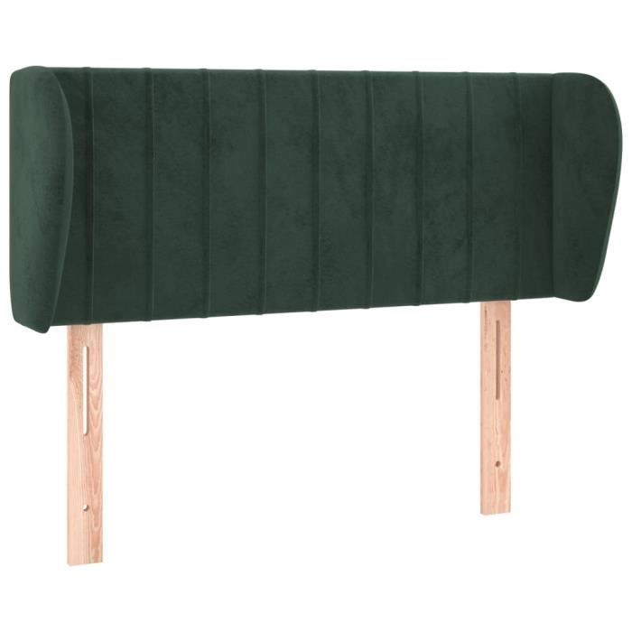 VidaXL Headboard with Ears Dark Green 93x23x78-88 Cm Velvet3117421