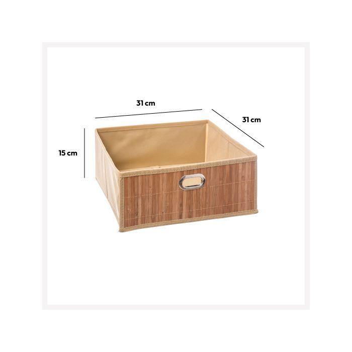 5five - panier 31x15cm "mix n' modul" latte bambou