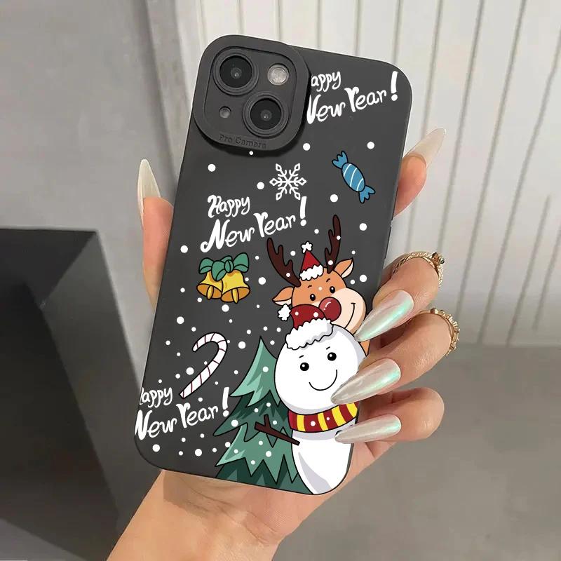Мультяшный силиконовый чехол с Санта-Клаусом для Redmi Note 13 12 11 Pro Plus 5G Turbo 12S 11S 11 10S 10 9 Redmi 13C 12C