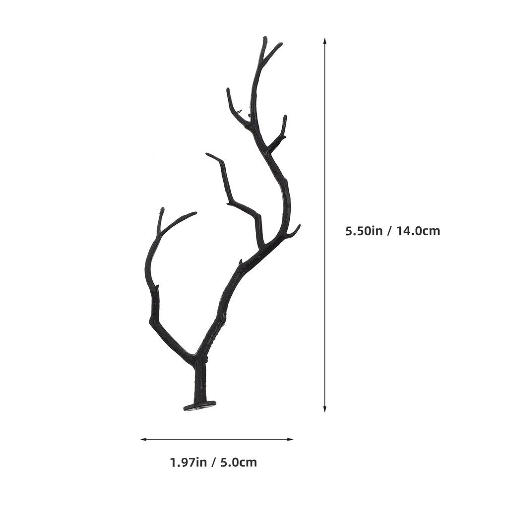 6Pcs Artificial Coral Branches Decorative Tree Twigs Halloween Decor DIY Craft Stems Home Table Decorations DIY Tree Twigs