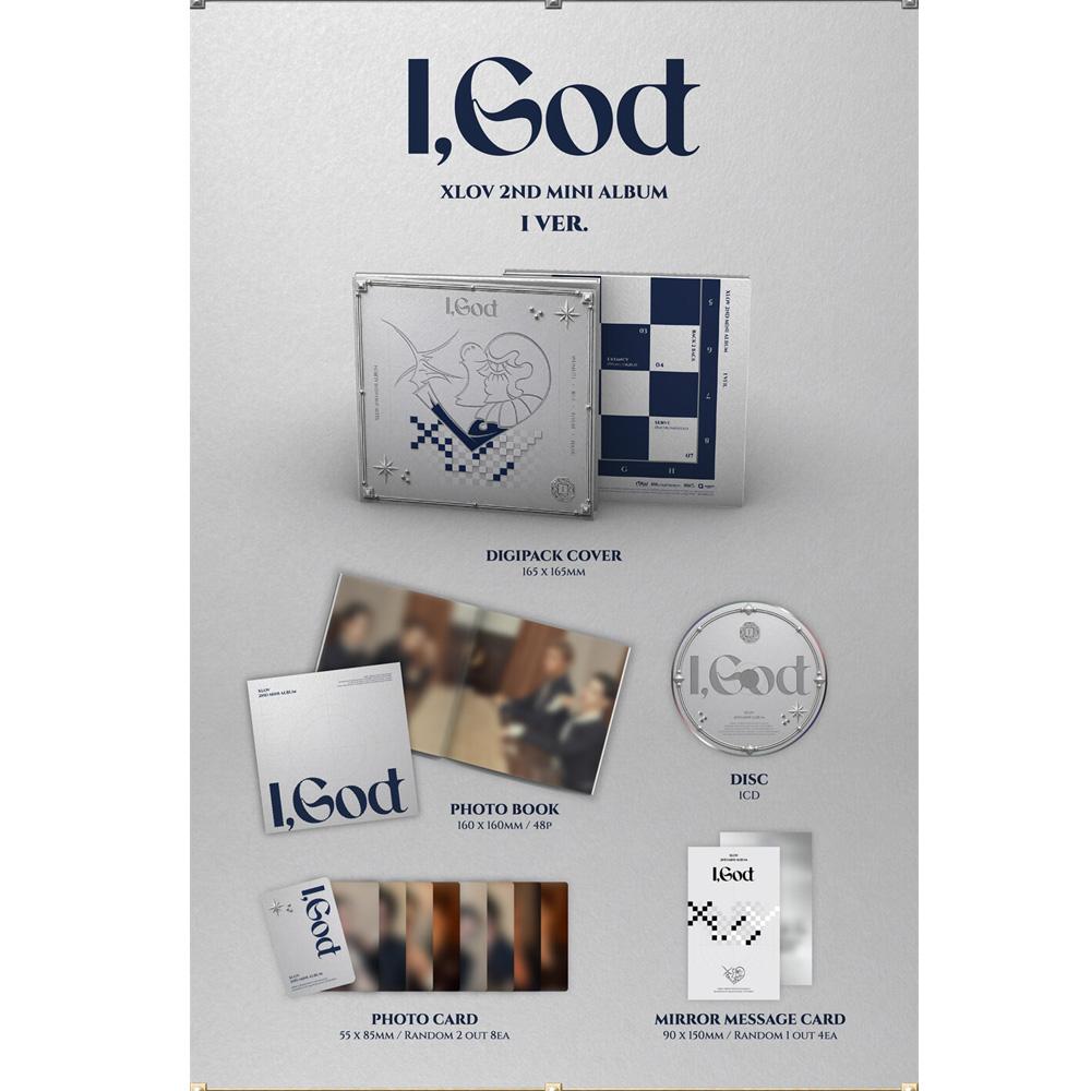 [Предзаказ] XLOV I,God Kpop Альбом CD Фотокарточка Официальный Набор из 4 Версий