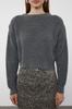 Women's Elegance Style Sweater Black Super Crop Basic Knitwear Sweater