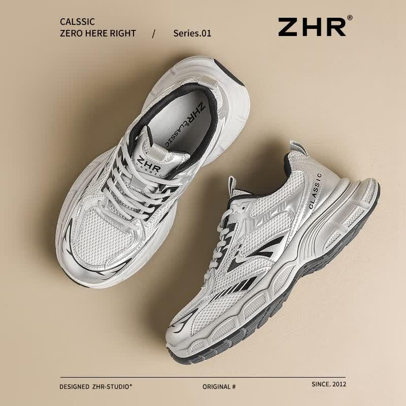 ZHR Женские повседневные спортивные кроссовки на толстой подошве в стиле 'dad shoes'