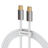 TOOCKI TX110C3 1m 100W Mini Zinc Alloy USB-C to USB-C Cable 480Mbps Data Fast Transfer Cable with Smart Chip