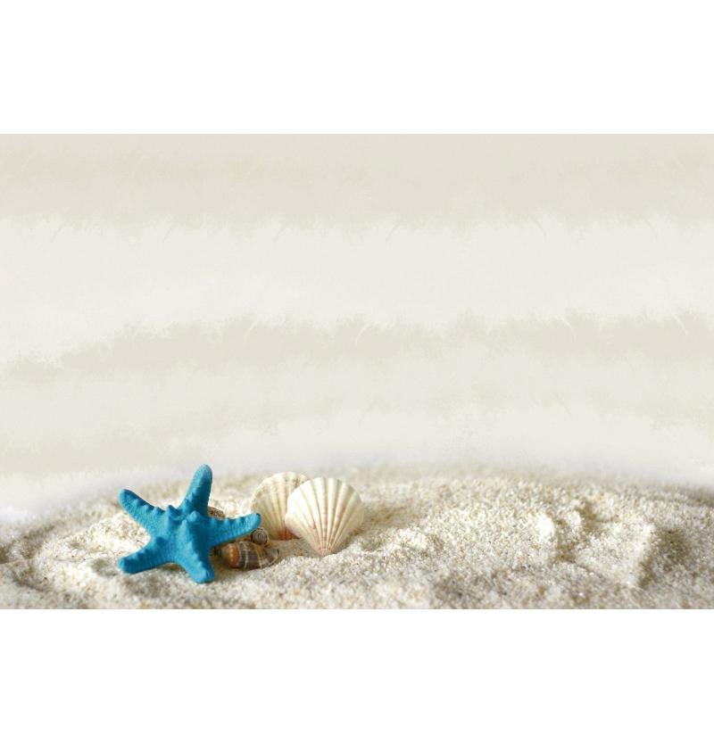 Tropical Beach Backdrop Decoration Seashell Starfish Summer Vacation For Pool Party Celebration Backgrounds For Photographs