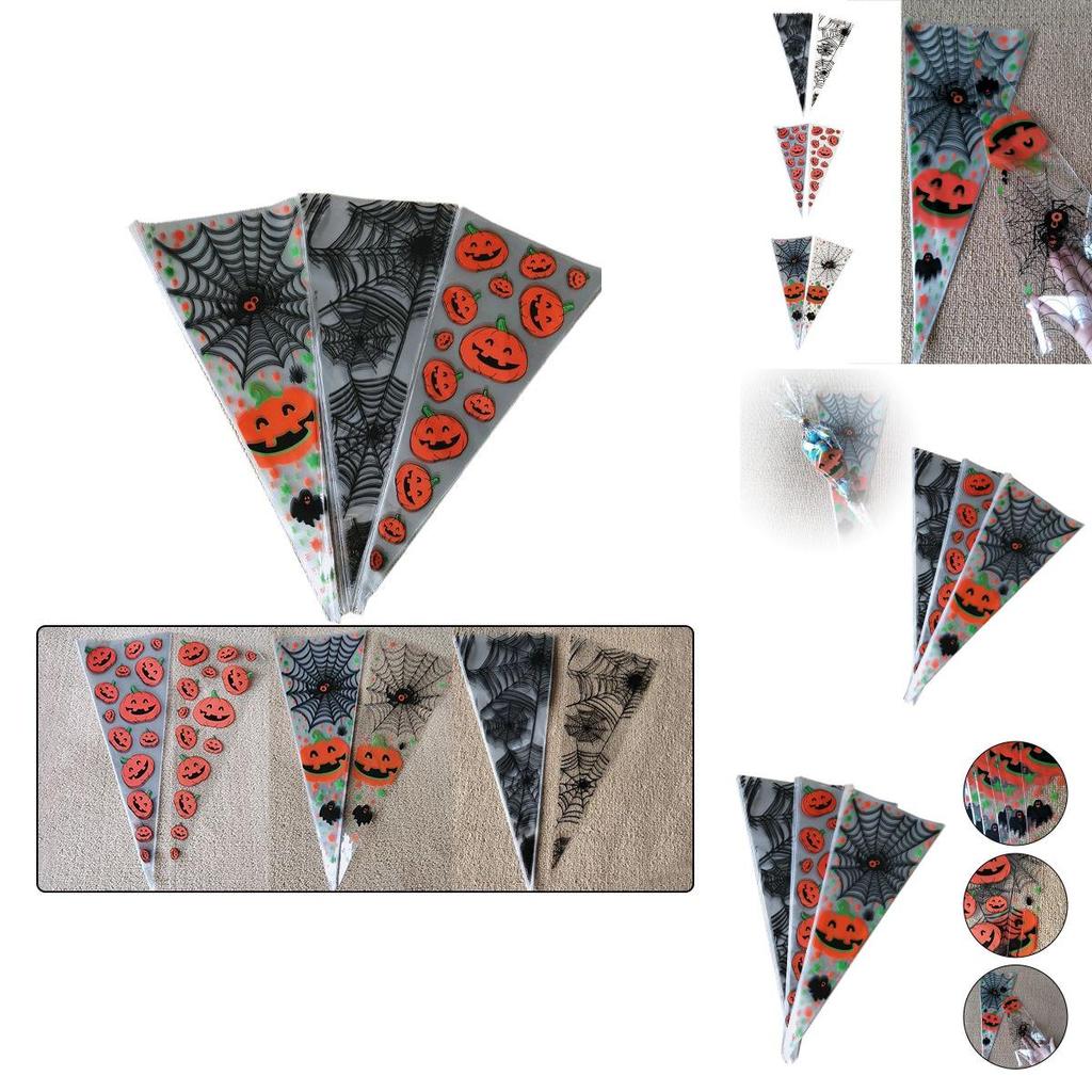 100 шт. Целлофановых конусных пакетов Стильные прозрачные пакеты для конфет для любого торжества