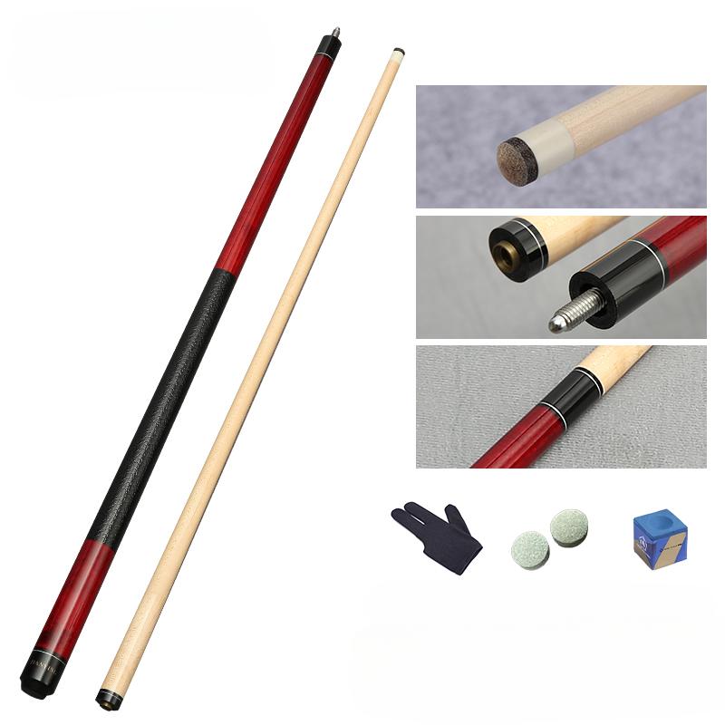Кий для бильярда 12,7 мм, разрезной на 1/2, кий для 8 и 9 шаров, кленовый профессиональный прямой кий для пула с чехлом и бесплатными принадлежностями