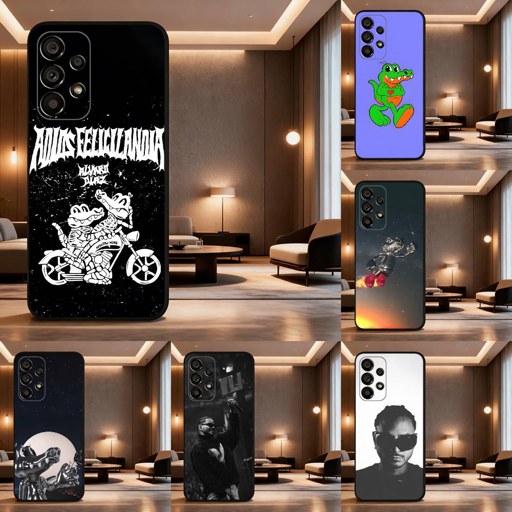 Singer A-Alvaro D-Diaz Case For Samsung Galaxy A73,52,71,22,Note,31,8,9,53,32,72,41,J7,Soft Black Silicone Cover