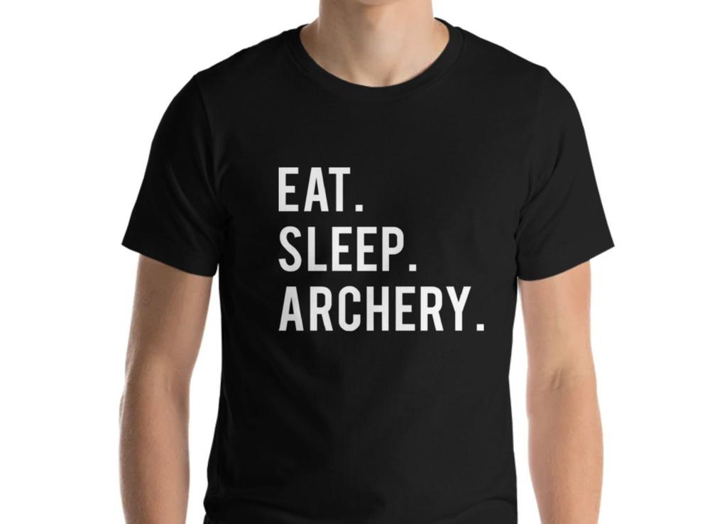 Archery T-Shirt: Eat Sleep Archery - Gift for Archers