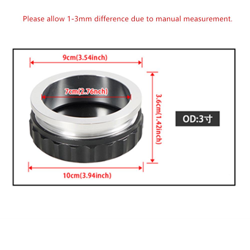 Черный 3"/76.2мм Алюминиевый Сварной Заливной Патрубок и Крышка Масло Топливо Вода Бак