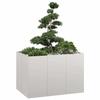 VidaXL Planter 120x80x80 Cm Stainless Steel, Flower Pot, Plant Stand, Raised Bed, Planter Stand, Container 860791