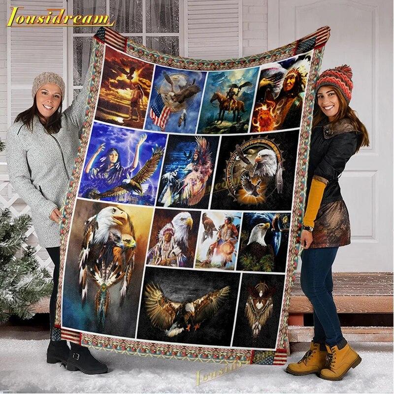 Одеяло «Ловец снов» Фланелевые одеяла с изображением совы, теплый чехол для дивана-кровати, покрывало для спальни, дивана