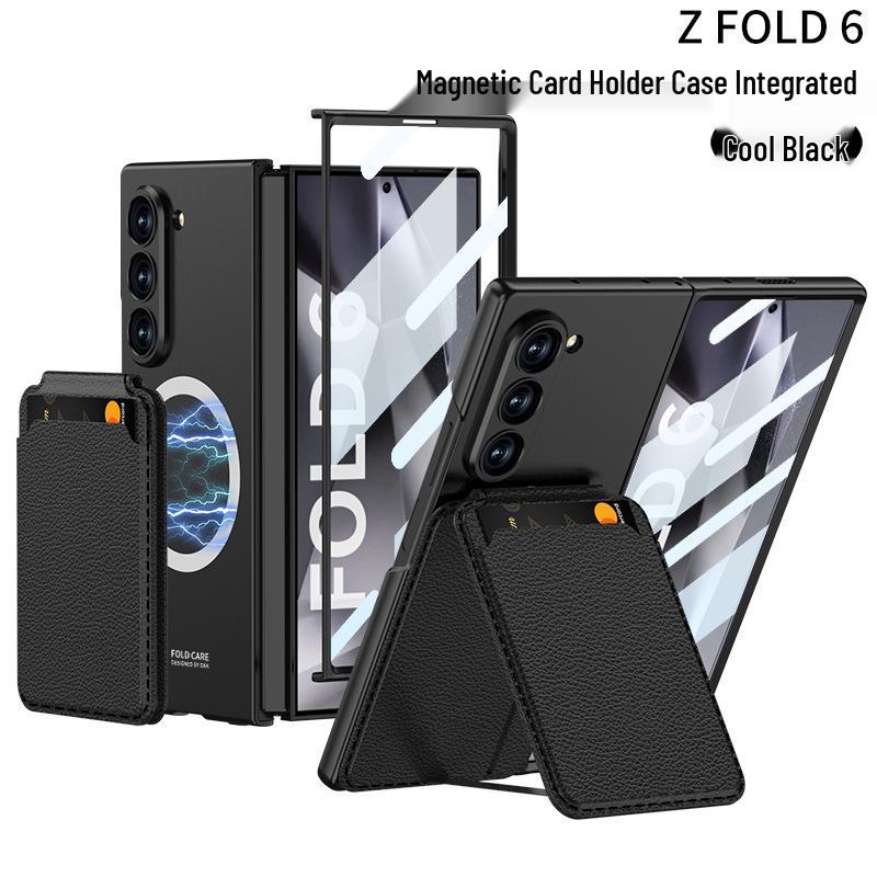 Магнитный чехол-подставка для карт для Samsung Z Fold7/6/5 - Многофункциональный, Съемный, Ультратонкая защита