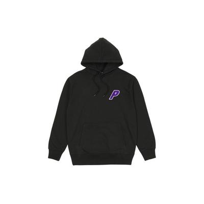 Palace Черные топы унисекс с капюшоном из три-шенилла P21CS165