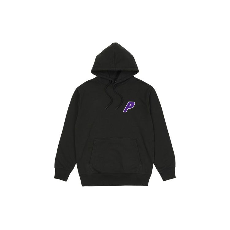 Palace Tri-Chenille Hood Black Unisex Tops P21CS165