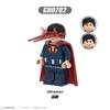 Superhero Series Night Owl Superman Building Blocks Mini Figure Toy Bag, Creative Educational Gift for Kids