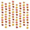 8pcs Autumn Maple Leaves Hanging Decoration Paper Funny Fall Maple Leaves Garlands Cartoon DIY Ceiling Background Pendant