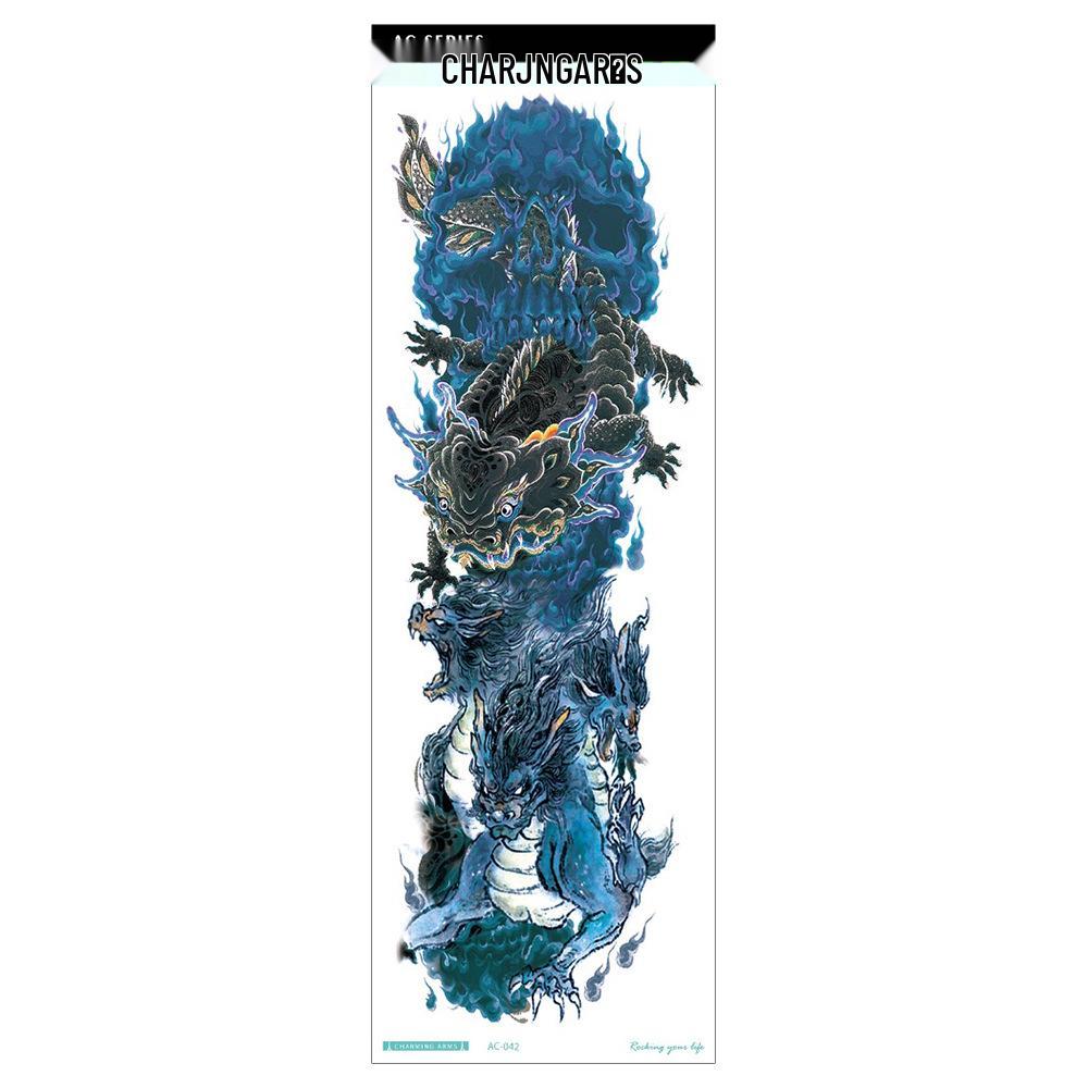 Waterproof Full Arm Tattoo Sticker - Trendy Floral Design