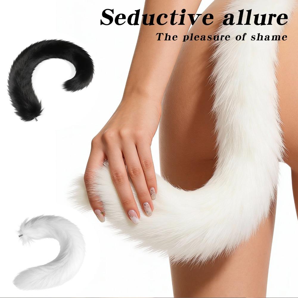 Реалистичный Мягкий Хвост Анальная Пробка SM Игрушка для Бондажа Неправильной Формы Задняя Пробка Взрослая Интимная Секс-Игрушка