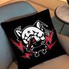 Fur Collar Fox Aggretsuko Pillow Case Anti-Dustmite Pillowcase Invisible Zipper Silky Short Plush Sofa Cushion Cover