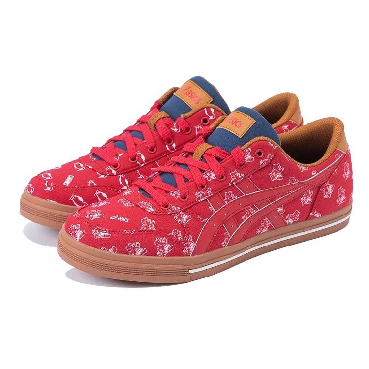 Chums X Asics Aaron Холщовые Повседневные Удобные Низкие Кеды для Скейтбординга Унисекс Красный Белый 1203A185-600