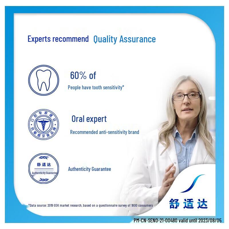 Sensodyne Rapid Relief Toothpaste - Family Pack (3 x 180g)